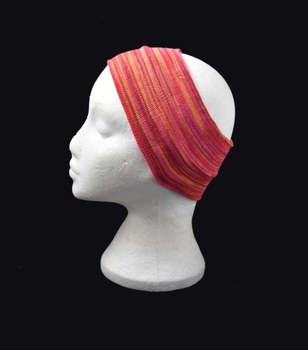 Striped cotton hair band - cotton, fair