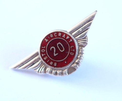 Vintage silver enamel badge
