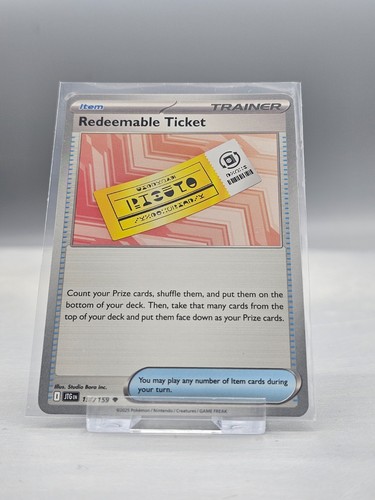 156 159 redeemable ticket - 156/159,