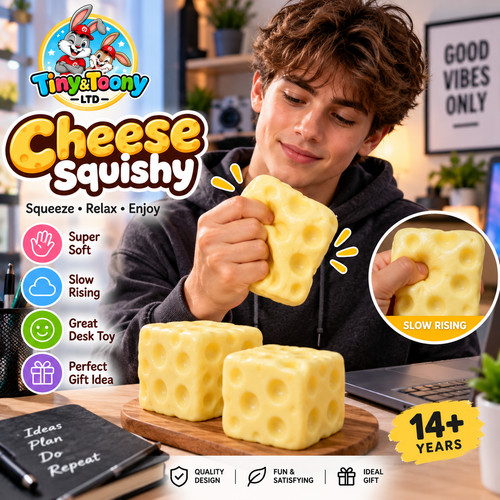 Cheese squishy cube slow - cheese,