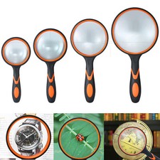 10X HANDHELD MAGNIFYING GLASS 70MM LARGE MAGNIFIER READING GLASS LENS Antique