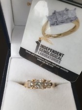 Diamond ring  pre owned  3 x