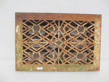 Antique Iron Air Brick Vent Grate Grille Ventilation Old Vintage 15"x10"