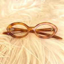 MCM Vintage 60s Orange Cat Eye Frame NOS Deadstock Eyeglasses Unused VTG Frames