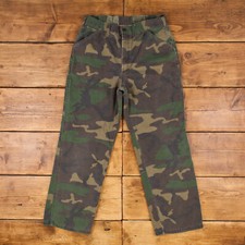 Vintage Duxbak Camo Military Pants Trousers 33x30 Lined Thinsulate Mens Green