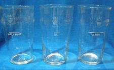 3 English Nonic Imperial Pint