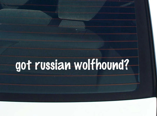 Got russian wolfhound car - russian,