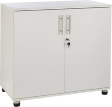 White Wooden Lockable Office