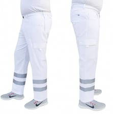 Mens White Painter Trousers Hi