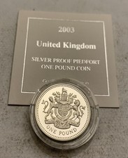 2003 Silver Proof Piedfort £1