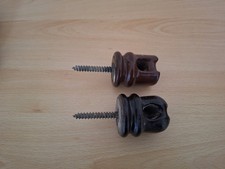 2 BROWN PORCELAIN / CERAMIC