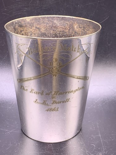 Antique billiards match trophy - antique,