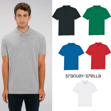 Mens Stanley/Stella Dedicator Polo Shirt Iconic STM563 Smart Summer 100% Organic
