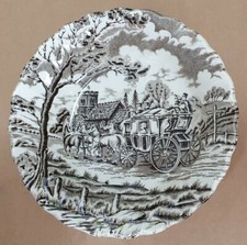 Myott Brown Transfer-ware bowl