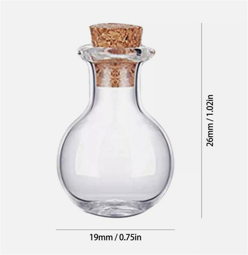 Small cork stopper clear - small,