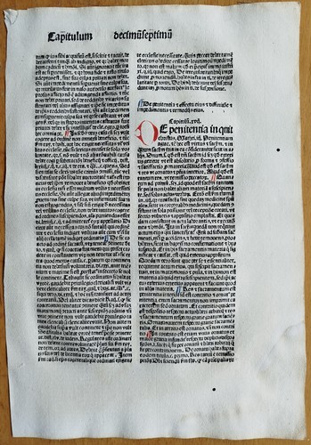 Decorative incunable leaf - decorative,