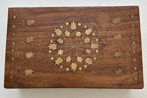 Vintage brass inlay rosewood - vintage,
