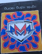 Vintage AMA Bandana “Rights. Riding. Racing.” Flame Motif Late 1990s–Early 2000s