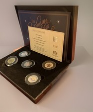 Christmas Pantomime Silver 50p Five-Coin Set – 2019 Ltd – Case & Certificate 