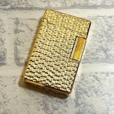 Mr Smith Gold Lighter Sterling Silver Brass Vintage Used