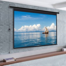 72 84 92 100 120inch 4:3 Electric Motorised Projector Screen with Remote Control