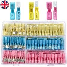 220 Waterproof Heat Shrink Wire Spade Connectors Crimp Terminals Solder Seal kit