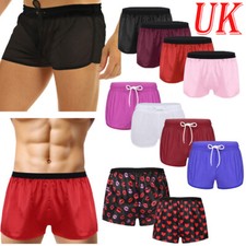 UK Mens Silk Satin Boxer