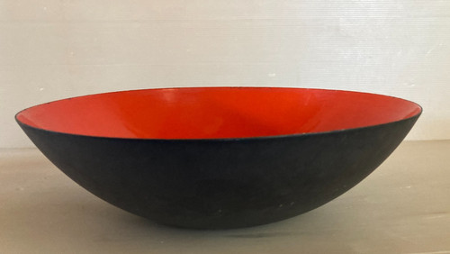 Large orange enameled steel - orange,