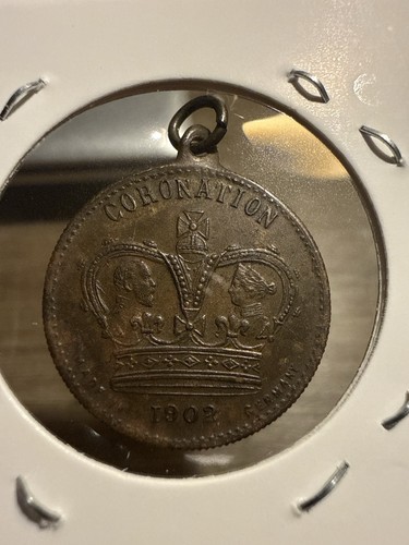 1902 coronation medal king - 1902, medal,