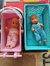 Simba Small  Babies X 2 + Pram & Cot