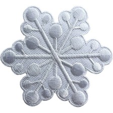 Christmas Snowflake Iron Sew On Patch Clothes Stocking Jumper Decoration Badge