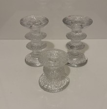 Vintage Set of 3 Iittala Glass