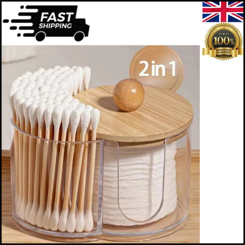 Clear cotton swab holder - clear,