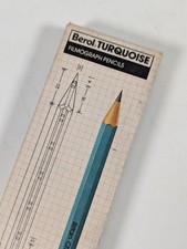Vintage Berol Turquoise Filmograph Pencils E3 - New In Box 12 Pencils 