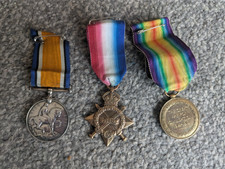 3 x WW1 War Medals, Royal