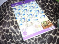 24 A4 HUNKYDORY ADORABLE SCORABLE COTTAGE FLORALS CARDSTOCK SHEETS 8 COLOURS