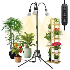 SANSI 700W Equiva. LED Grow Light With Tripod Stand Indoor Plants Grow Lamp 90W