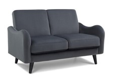 Grey Velvet Sofa 2 Seater -