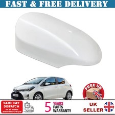 Wing Mirror Cover For TOYOTA YARIS 2012 - 2020 Left UK White NEW
