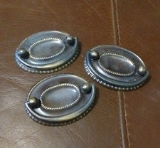 £5 each Vintage Style Beaded Brass Drop Handles Cupboard Drawers New Old Stock