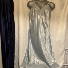 VTG Nightgown Pale Blue Satin