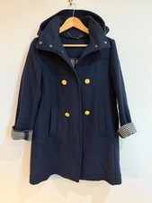 Jigsaw Ladies Navy Blue Wool Coat Size 10