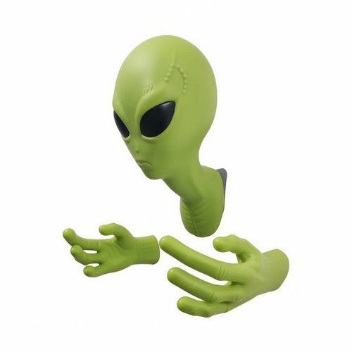 Alien head wall decor - wall, novelty