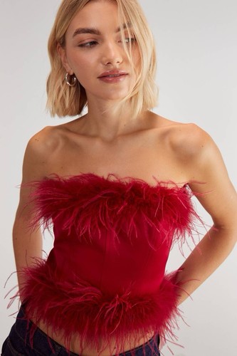 Nasty gal satin - gal, feather