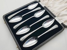 Art Deco set of 6 Chevron