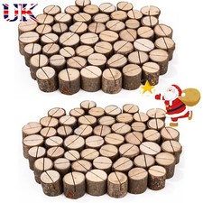 Wood Rustic Table Place Card Name Holders for Weddings Stand Name Number Holders