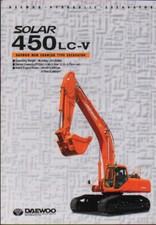 Daewoo "Solar 450LC-V" Crawler Hydraulic Excavator Brochure Leaflet