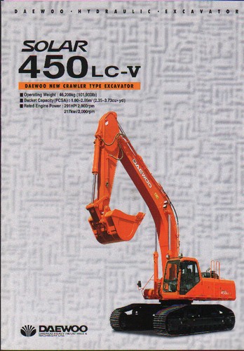 Daewoo solar 450lc crawler - daewoo, "solar