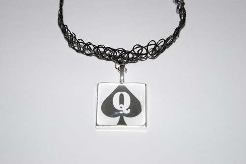 Queen spades logo black - logo,