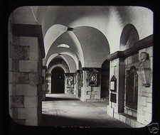 Glass Magic Lantern Slide CRYPT ST PAULS CATHEDRAL LONDON C1890 ENGLAND